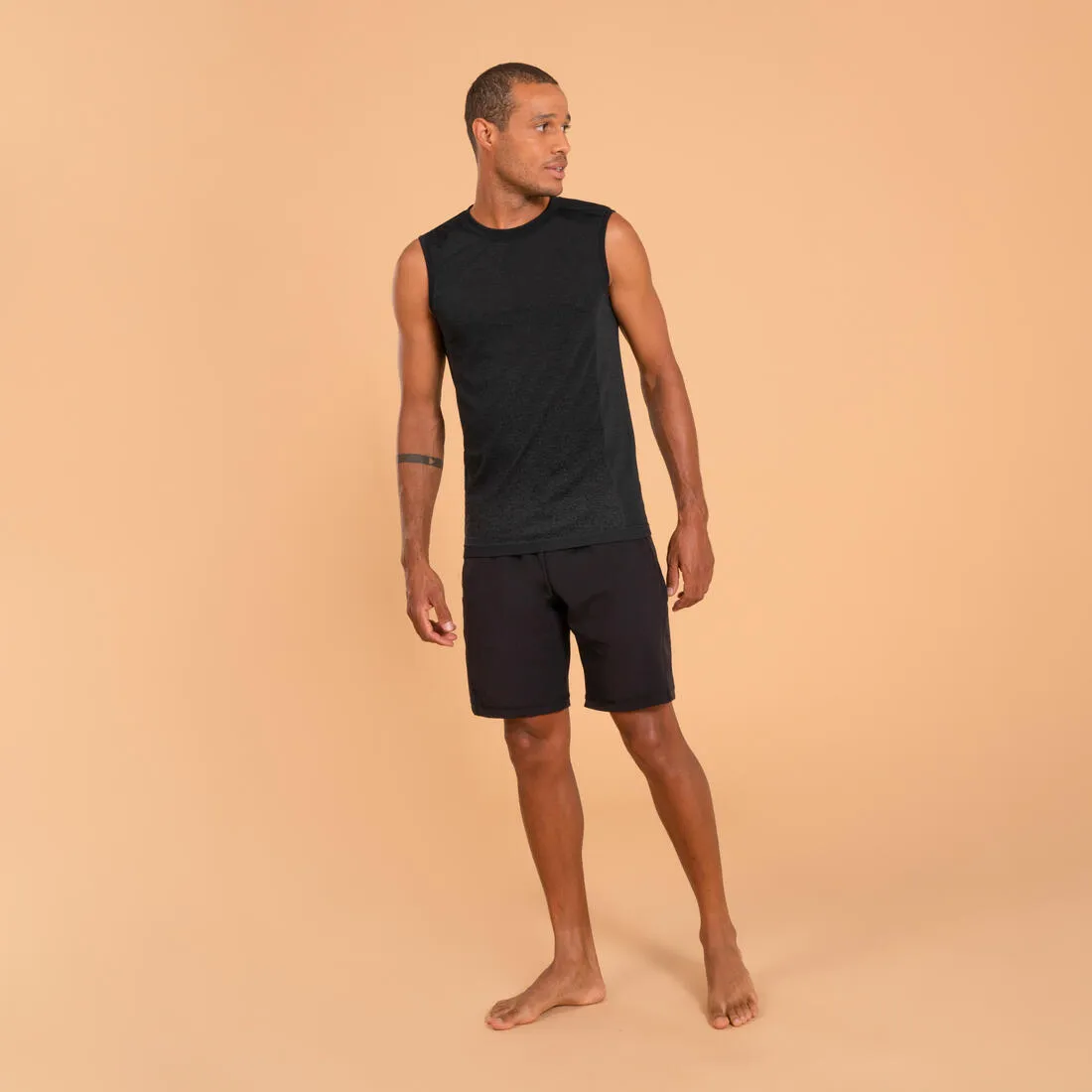 Kimjaly Men's Woven Dynamic Yoga Shorts