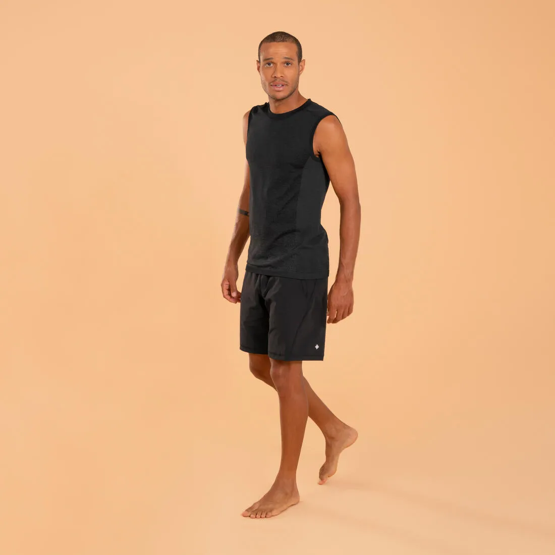 Kimjaly Men's Woven Dynamic Yoga Shorts