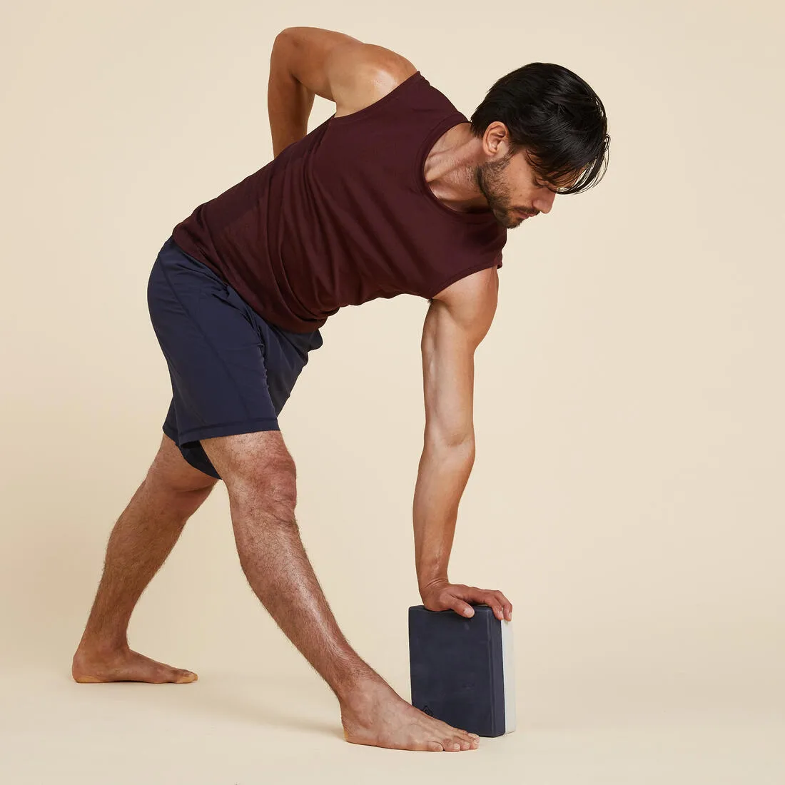 Kimjaly Men's Woven Dynamic Yoga Shorts