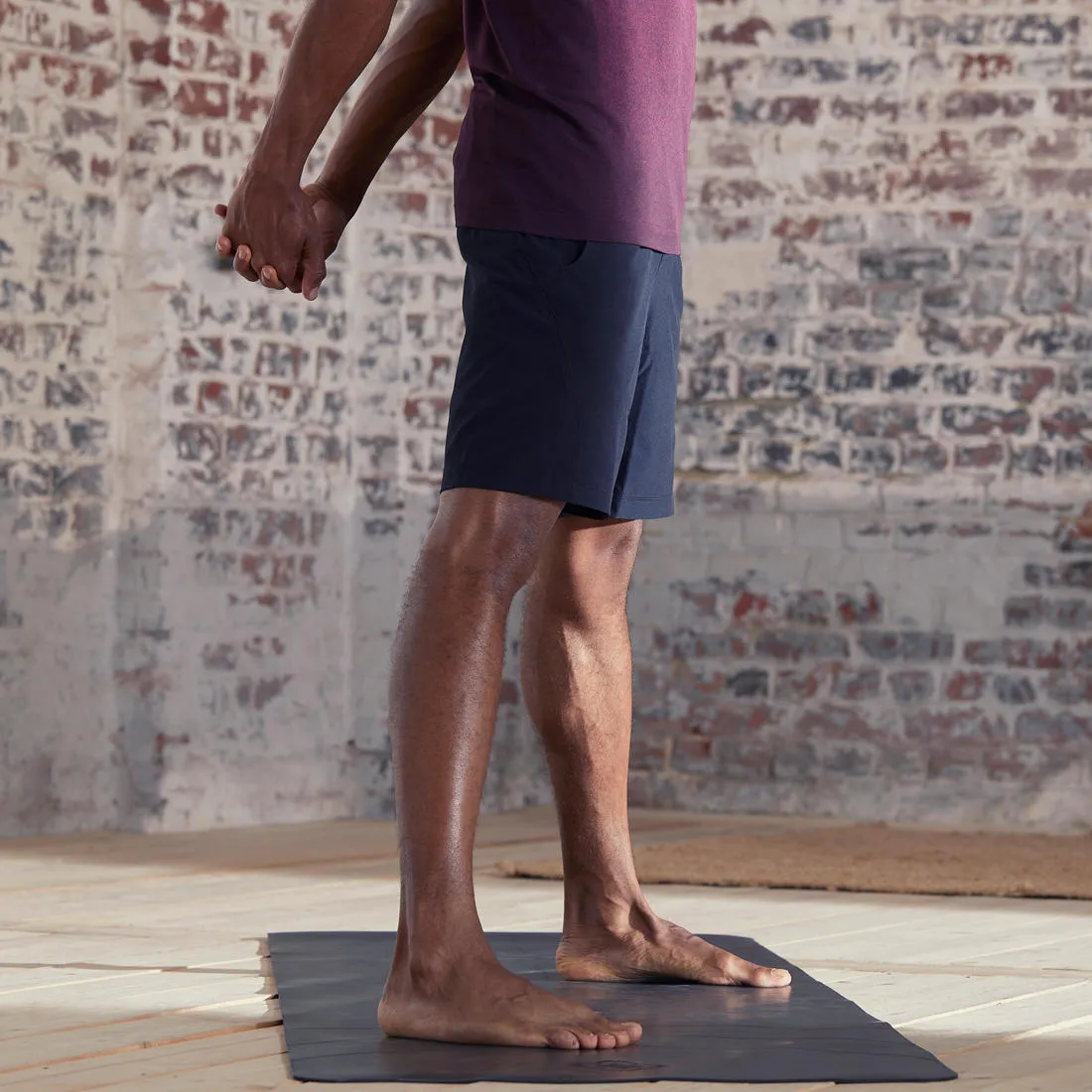 Kimjaly Men's Woven Dynamic Yoga Shorts