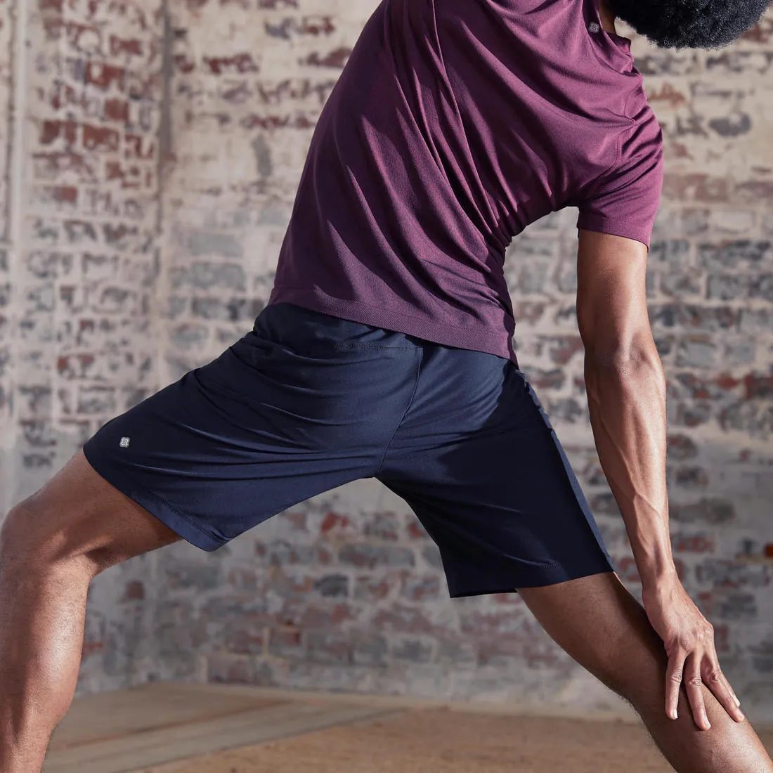 Kimjaly Men's Woven Dynamic Yoga Shorts