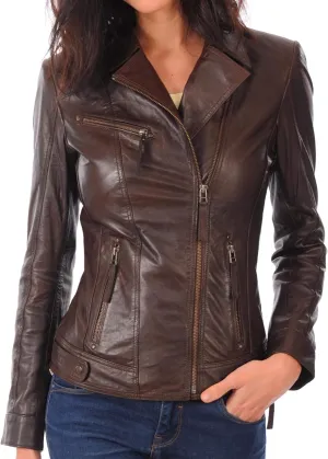KYZER KRAFT Womens Leather Jacket Bomber Motorcycle Biker Real Lambskin Leather Jacket for Womens