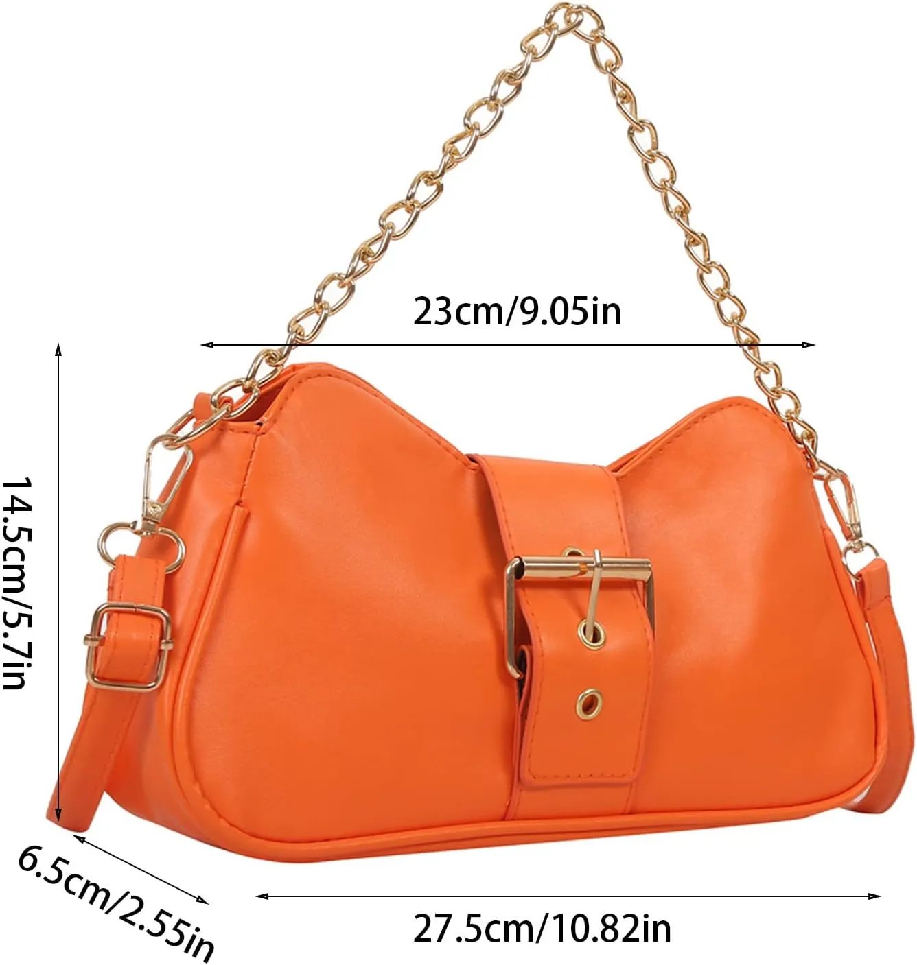 Ladies Fashion Retro Solid Color Leather Metal Adjustable Shoulder Strap Messenger Bag Mens Messenger Bag for