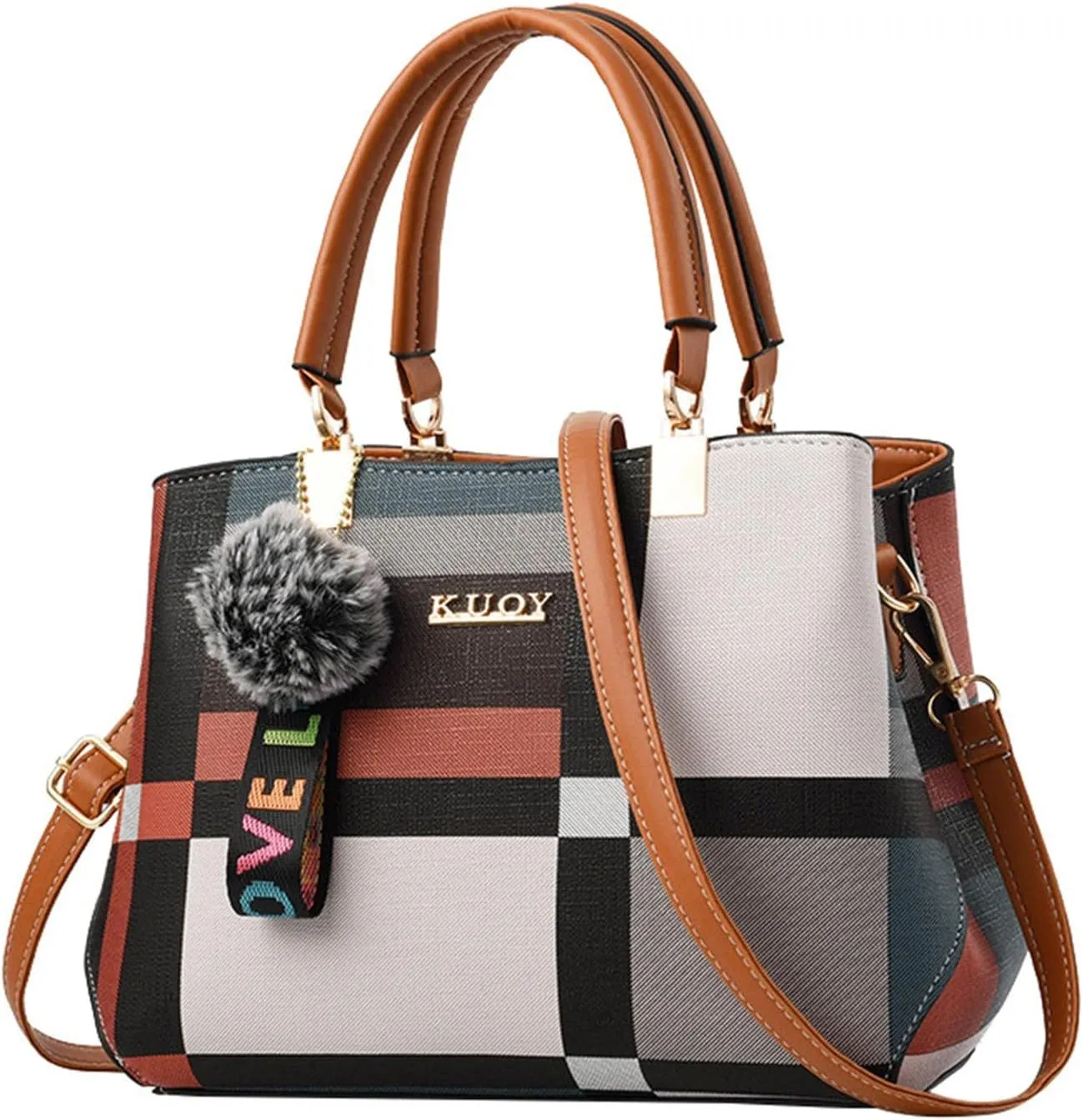 Ladies Shoulder Bag Messenger Bag Handbag For Women Rolling Tote Bag with Wheels for Women
