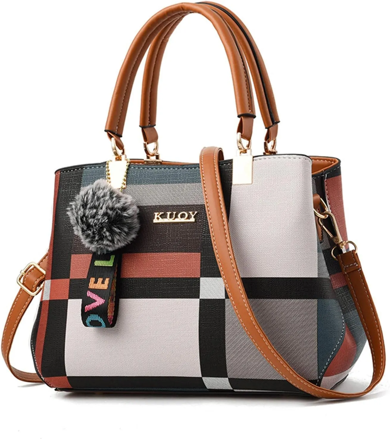 Ladies Shoulder Bag Messenger Bag Handbag For Women Rolling Tote Bag with Wheels for Women