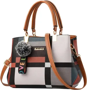 Ladies Shoulder Bag Messenger Bag Handbag For Women Rolling Tote Bag with Wheels for Women