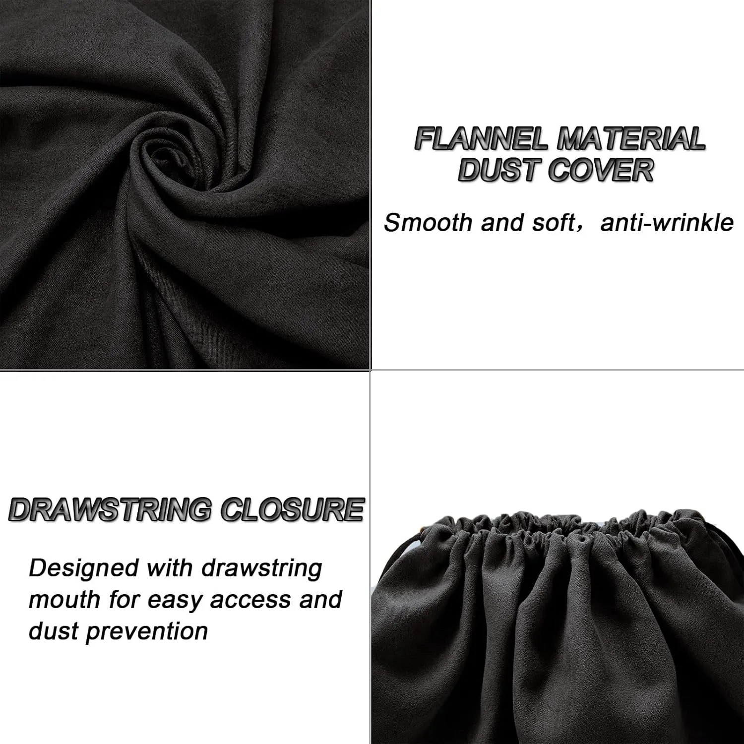 LAKE OF FIRE Dustproof Storage Bags with Drawstring Closure, 2-Piece Set  Multi-Purpose Protective Pouches for Handbags, Purses, Shoes, and Boots