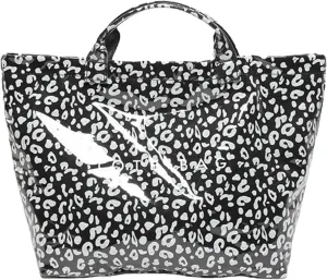 Large Capacity Leopard Print Lazy Wind Bag Fashion Handheld Large Capacity Tote Bag with Pockets And Compartments