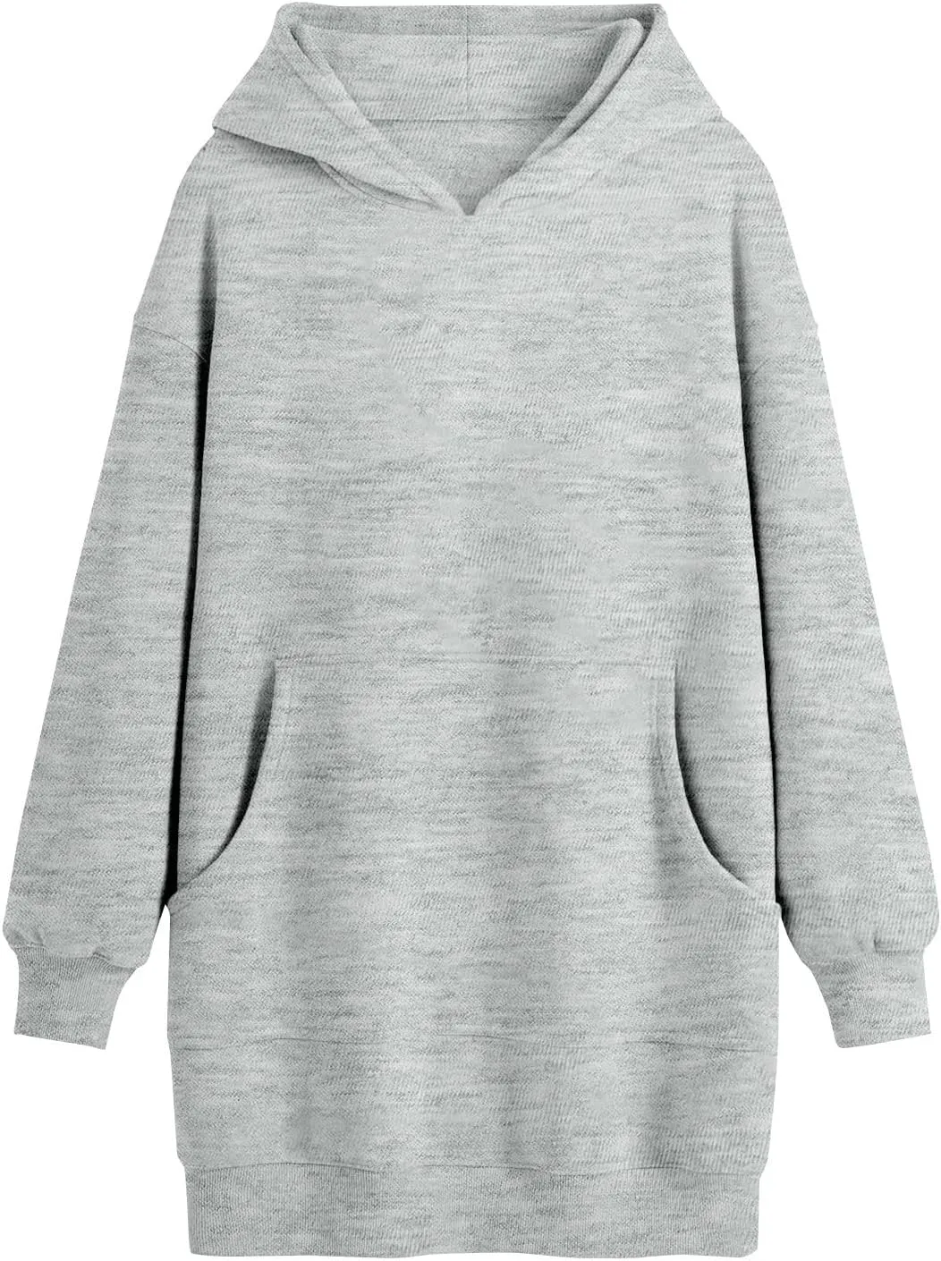 lcyhony Women's Fleece Oversized Sweatshirt Y2k Loose Comfy Hoodie Dress Winter Warm Long Sleeve Pullover Tops with Pockets