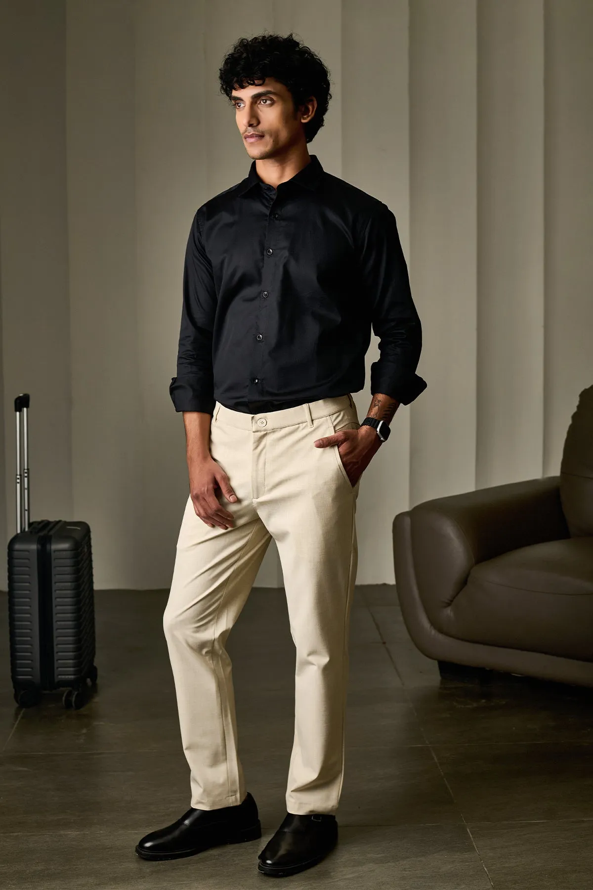 Light Beige Business Pant