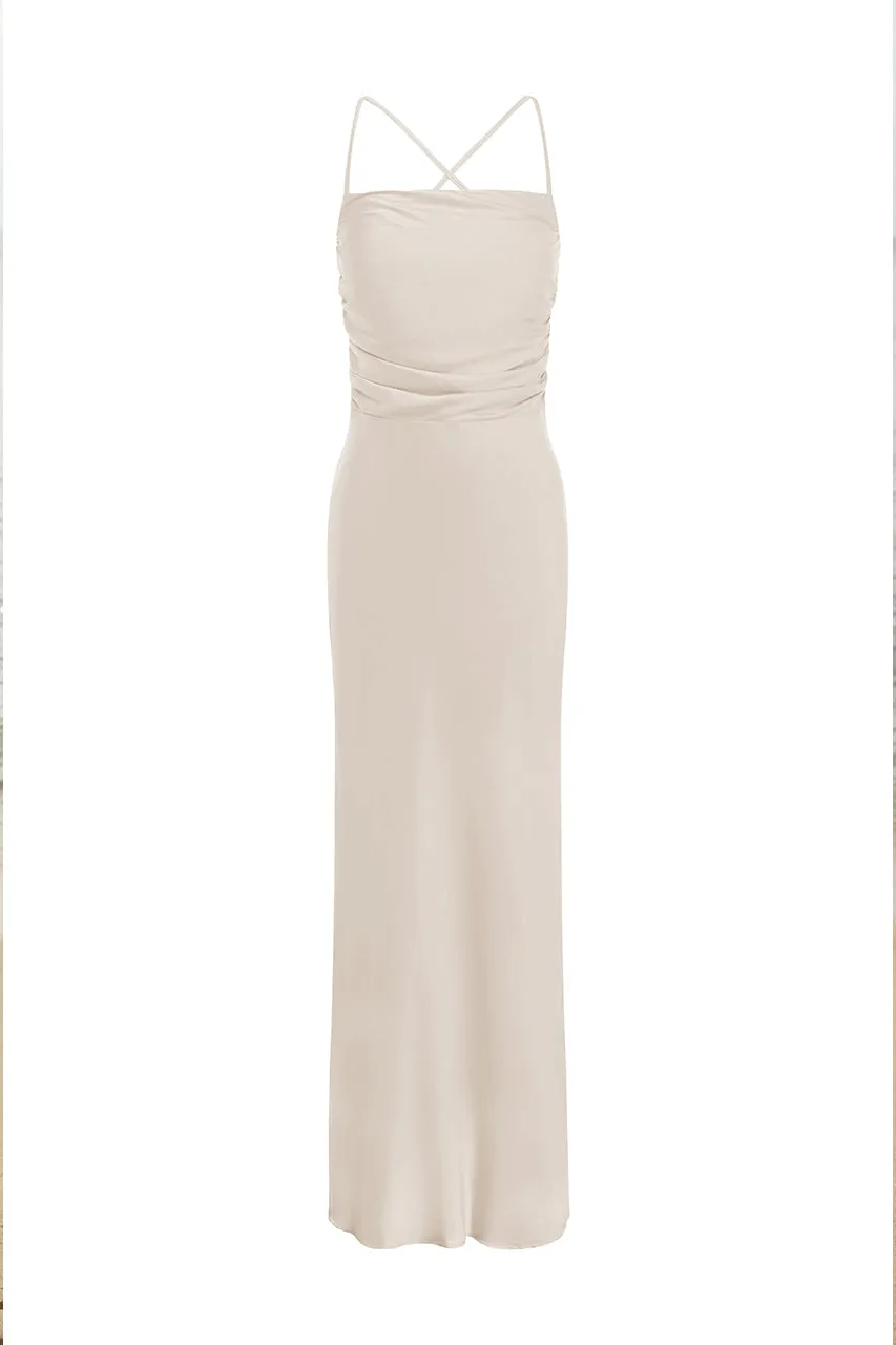 LUCIENNE MAXI DRESS - IVORY