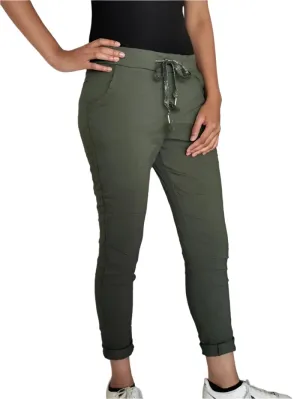 Magic Stretch Trousers Made In Italy One Size