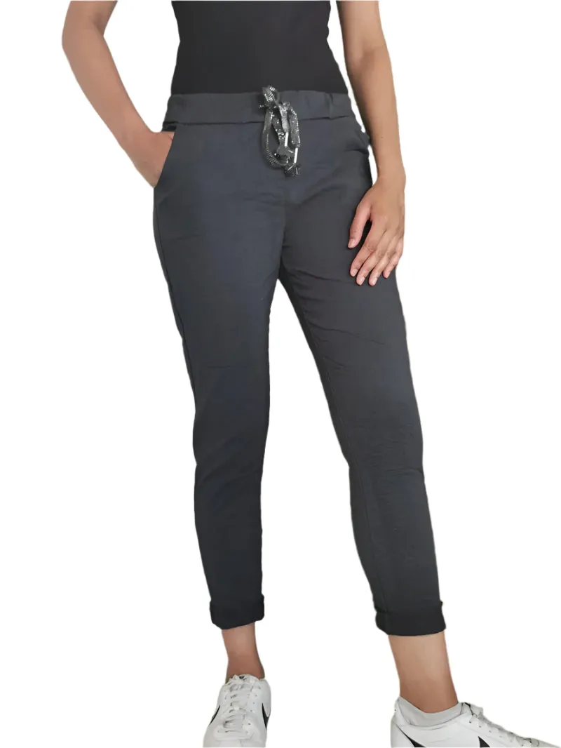 Magic Stretch Trousers Made In Italy One Size