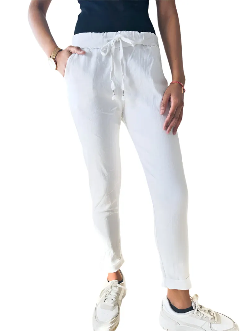 Magic Stretch Trousers Made In Italy One Size