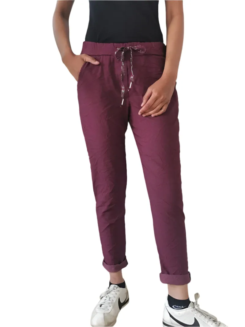 Magic Stretch Trousers Made In Italy One Size