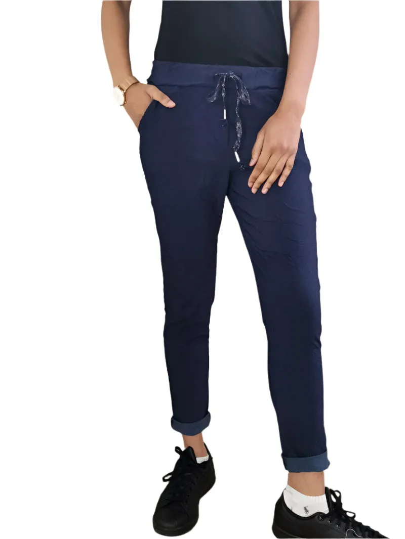 Magic Stretch Trousers Made In Italy One Size