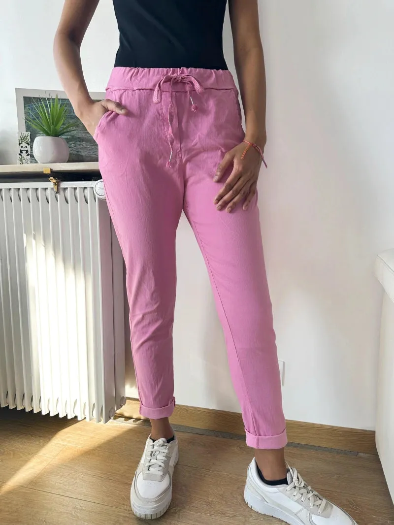 Magic Stretch Trousers Made In Italy One Size