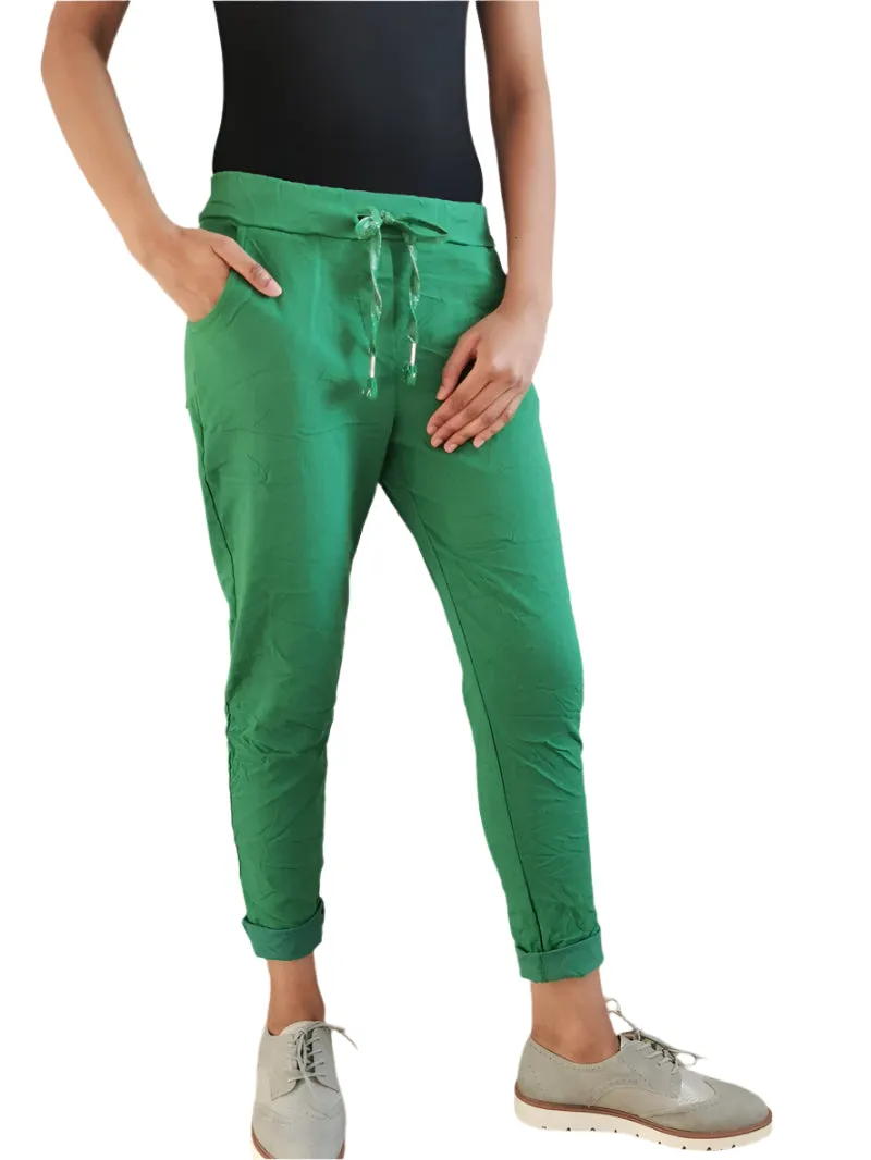 Magic Stretch Trousers Made In Italy One Size