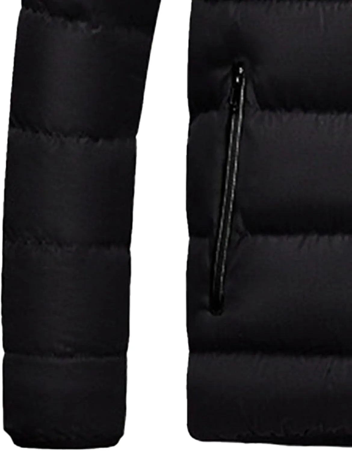 Maiyifu-GJ Men Winter Down Coat Jacket Lightweight Warm Thicken Padded Outerwear Stand Collar Ski Hiking Travel Warm Overcoat