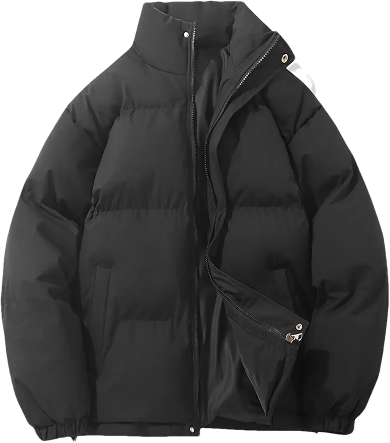 Male Cotton-Padded Coat Jacket Outdoor Casual Thick Warm Windbreaker Winter Puffer Parkas