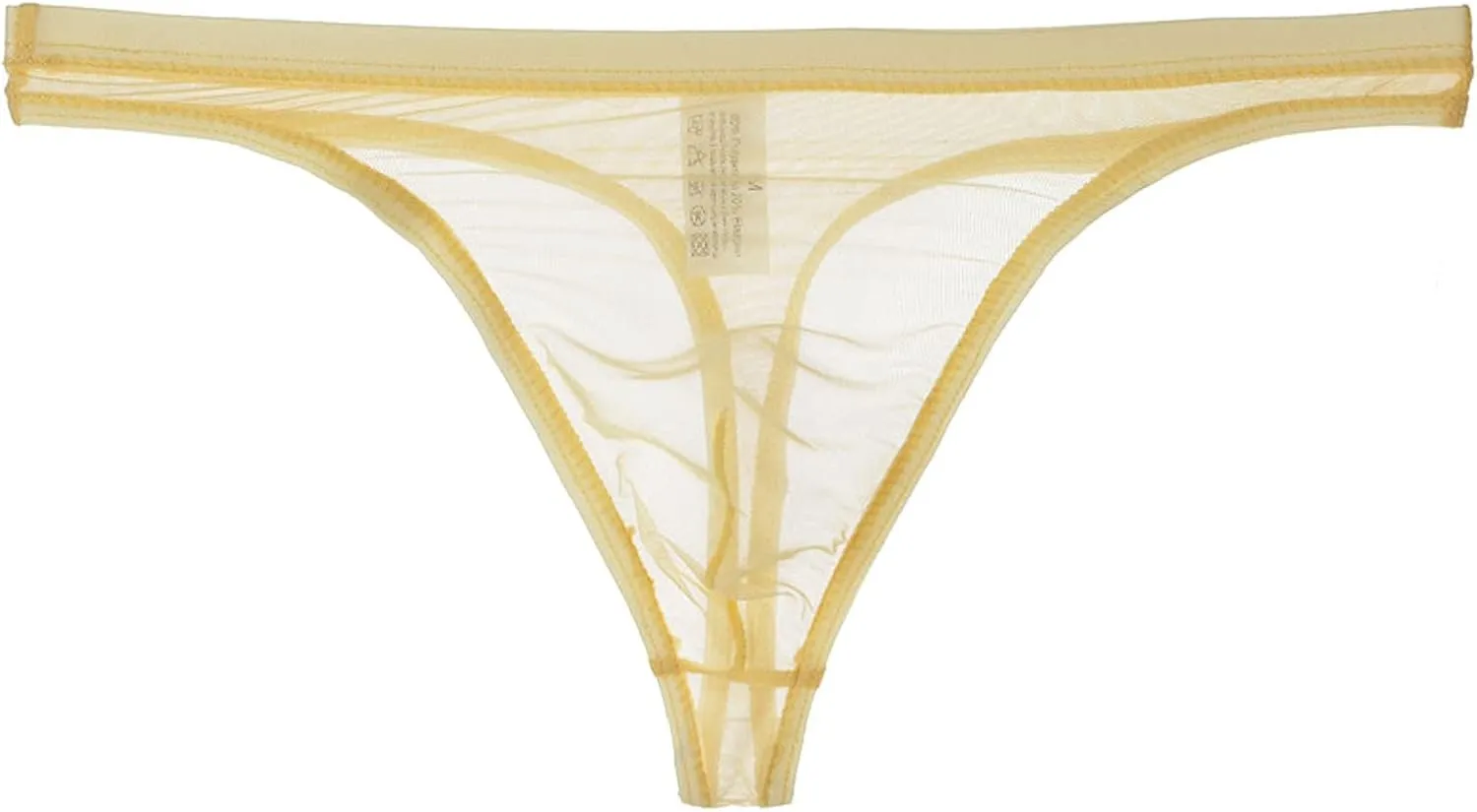 Male Lingerie Set,Men's Thong Underwear Ransparent Thong Thin Mesh Sexy Underwear Fun Mens G Strings & Thongs Underwear