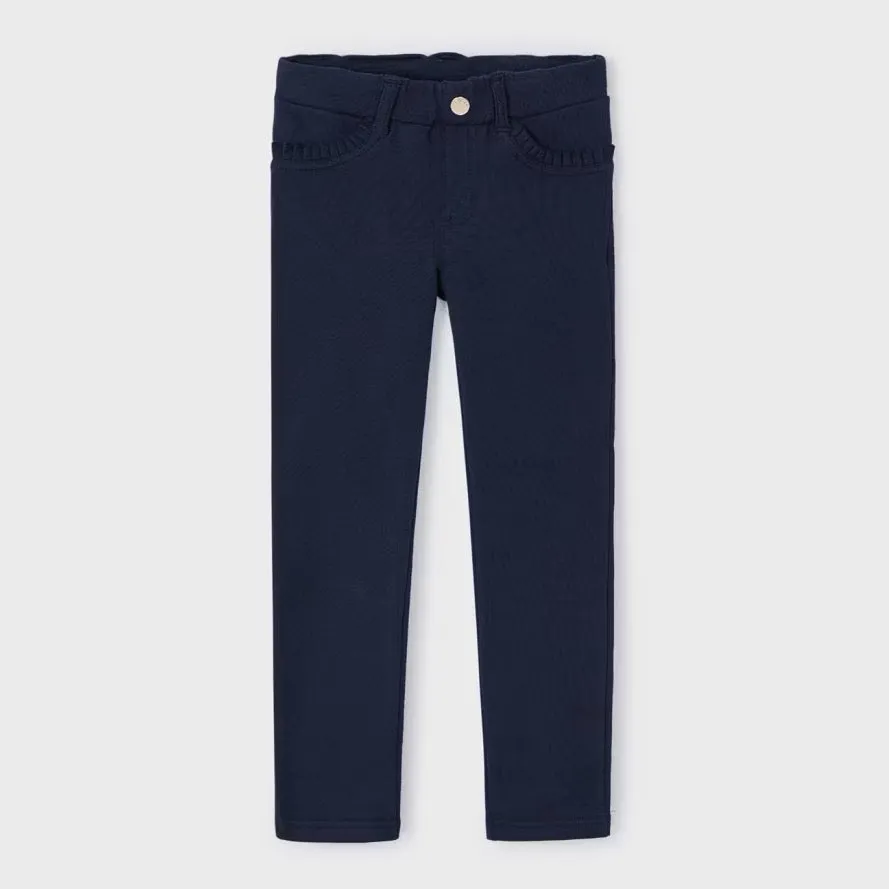 Mayoral Girls Fleece Trousers 511Aw24 Navy