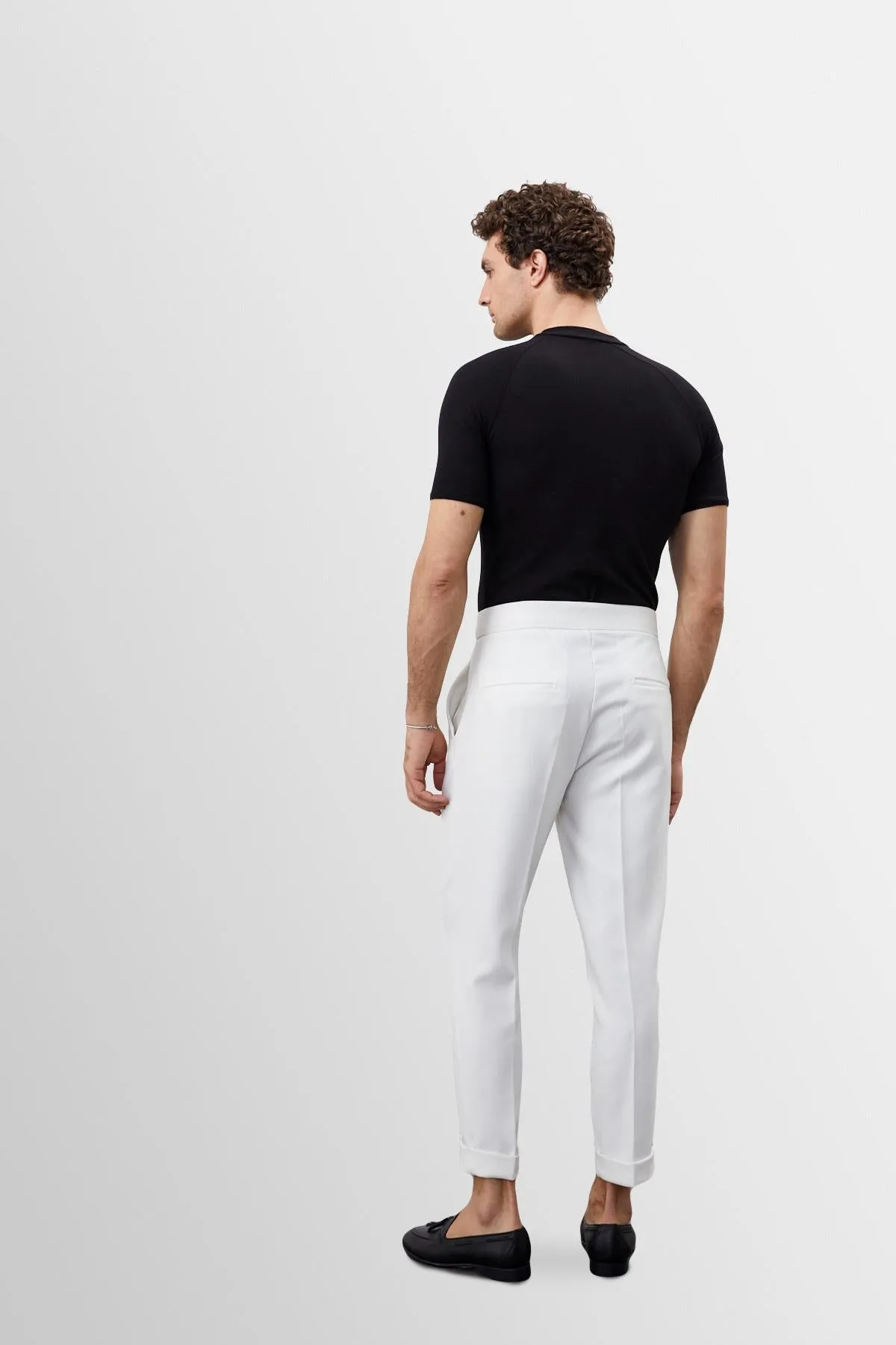 Men's Black Slim Fit Crew Neck  T-Shirt - Wessi