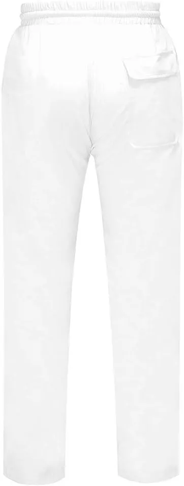 Mens Cotton Linen Drawstring Pant Loose Fit Straight Leg Casual Pants for Men Classic Elastic Solid Beach Resort Trousers