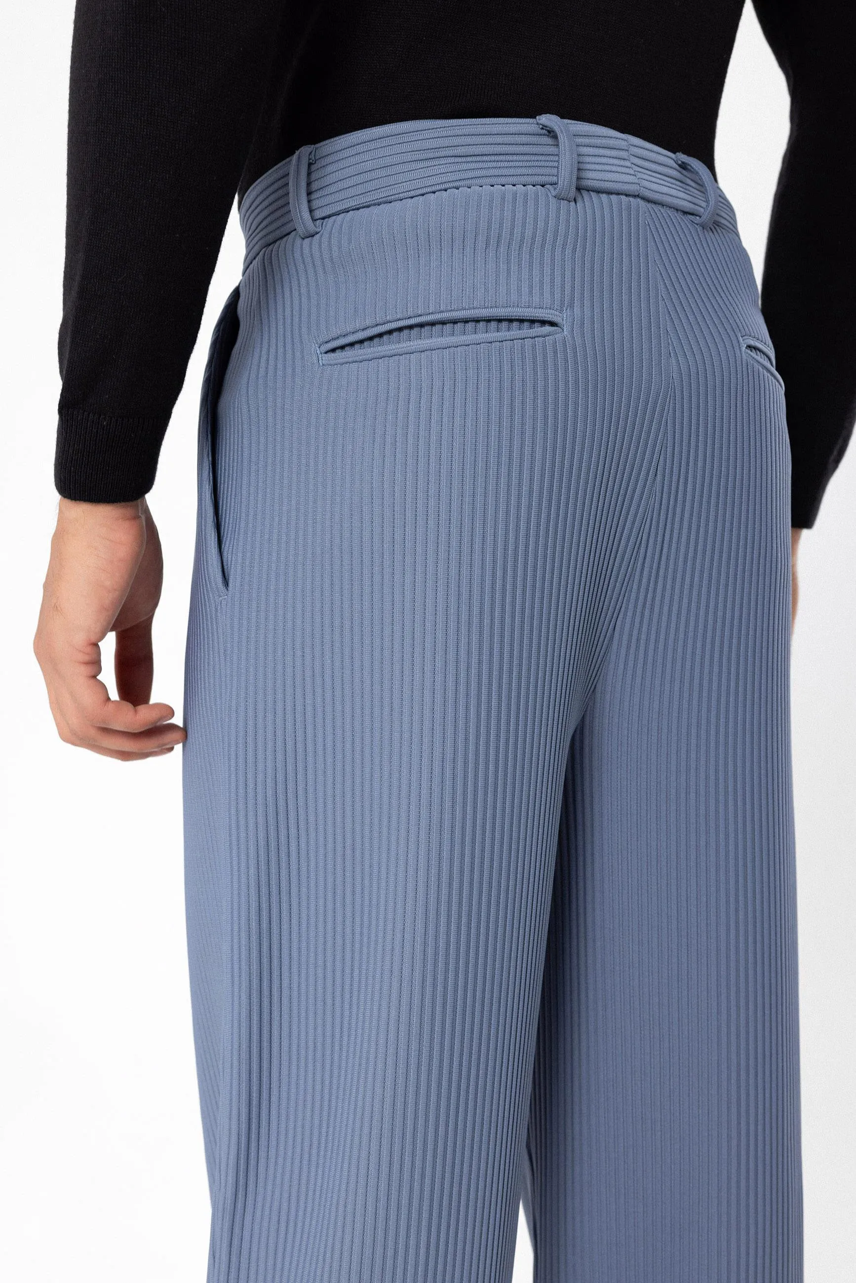 Men's Indigo Ribbed  Pants - Wessi