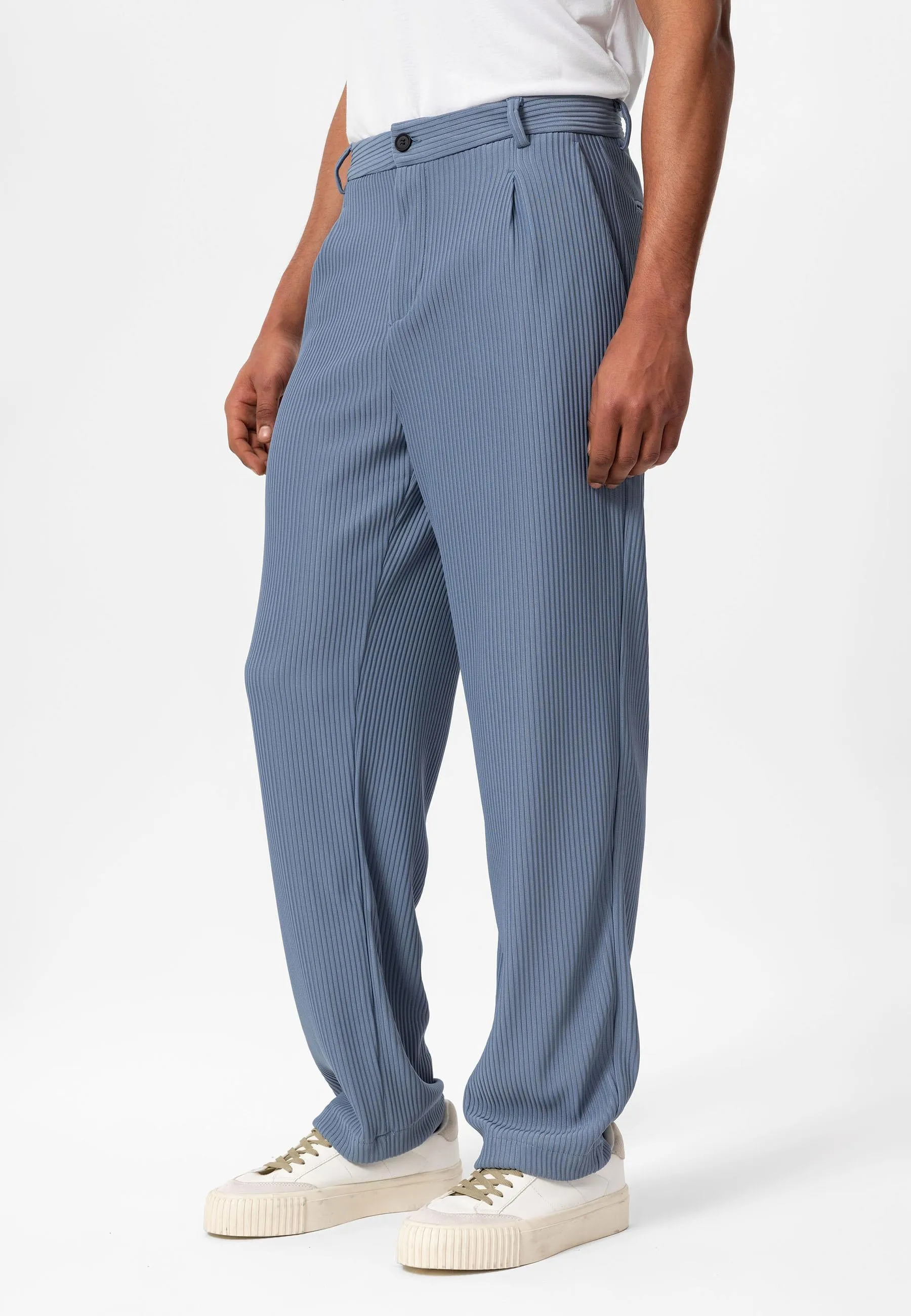 Men's Indigo Ribbed  Pants - Wessi