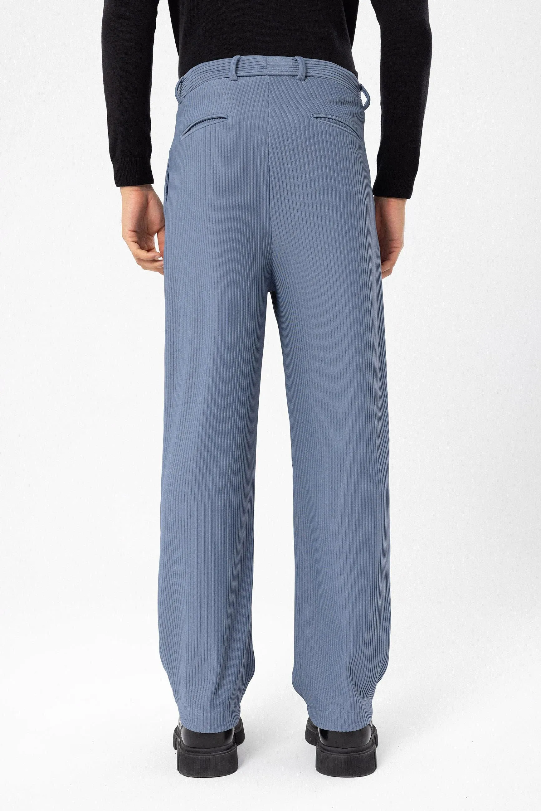 Men's Indigo Ribbed  Pants - Wessi