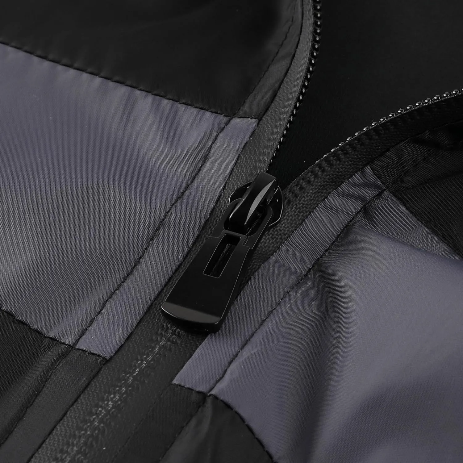 Men's Zip Up Waterproof Rain Jacket Outdoor Lightweight Softshell Raincoat for Hiking Travel WIth zippered Pocket