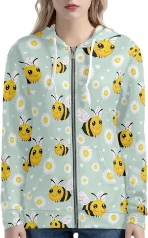 Modysero Womens Trendy Zip Up Hoodie Soft Daily Oversized Hoodies for Women Hooded Sweatshirt Jacket with Pockets