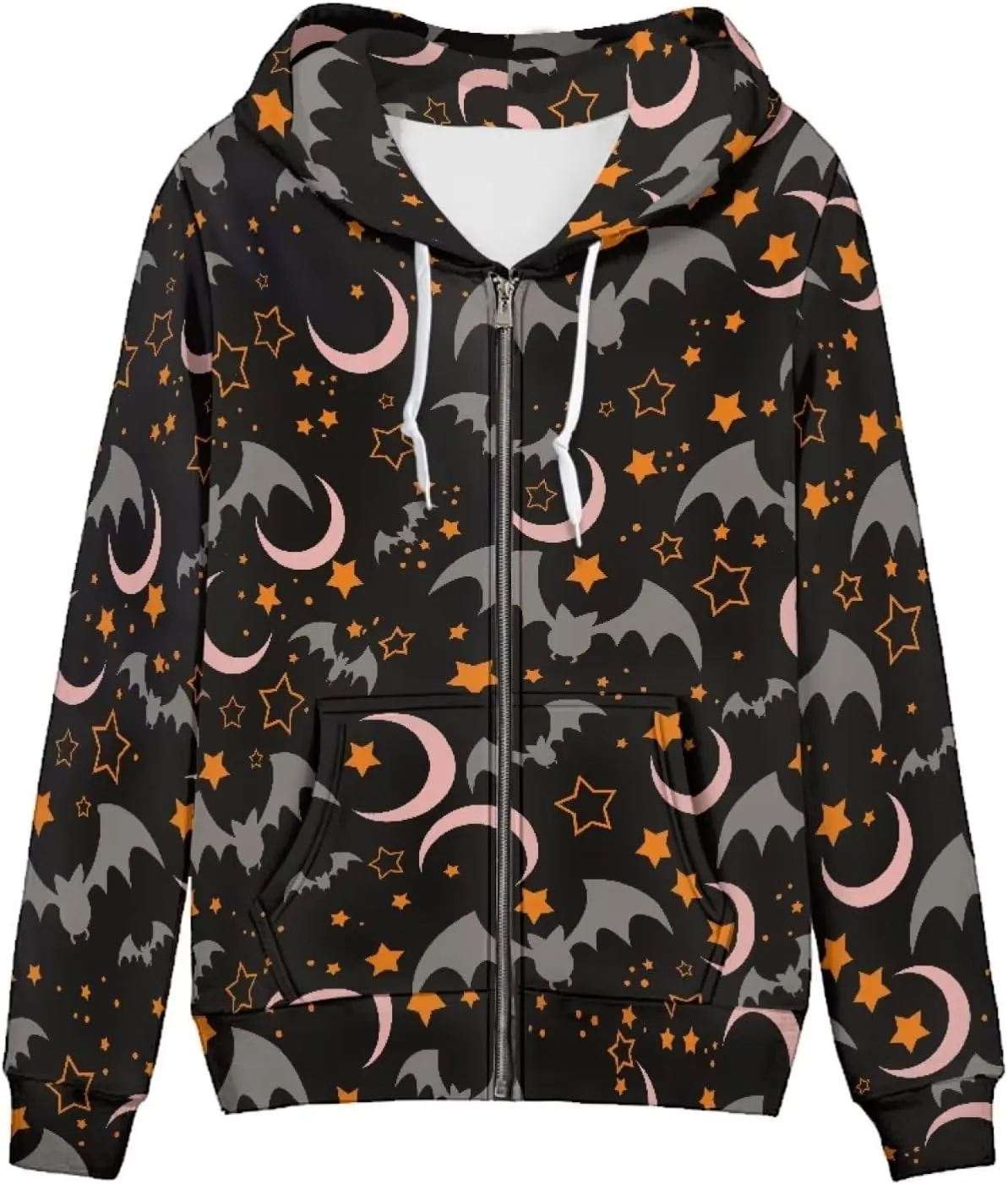 Modysero Womens Trendy Zip Up Hoodie Soft Daily Oversized Hoodies for Women Hooded Sweatshirt Jacket with Pockets