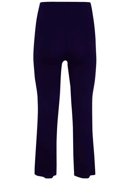 Navy Viscose Trousers 809270/50 - Doris Streich