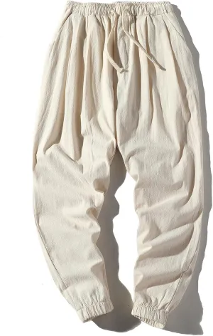 Ninja Pants Harem Men Long Shorts Summer Beach Hippie Trousers Mens Boho Yoga Japanese Unisex Thai Fisherman