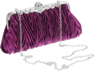 NOLITOY Cocktail Evening Handbags Women's Wedding Purses Clutch Bag Detachable Chain