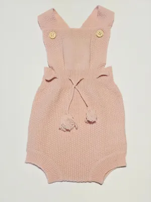 Pink woolen romper - Size 000
