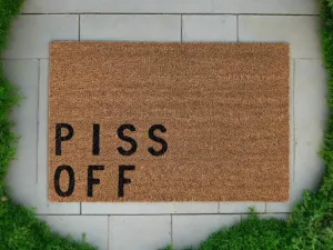 PISS OFF UNHINGED DOOR MAT