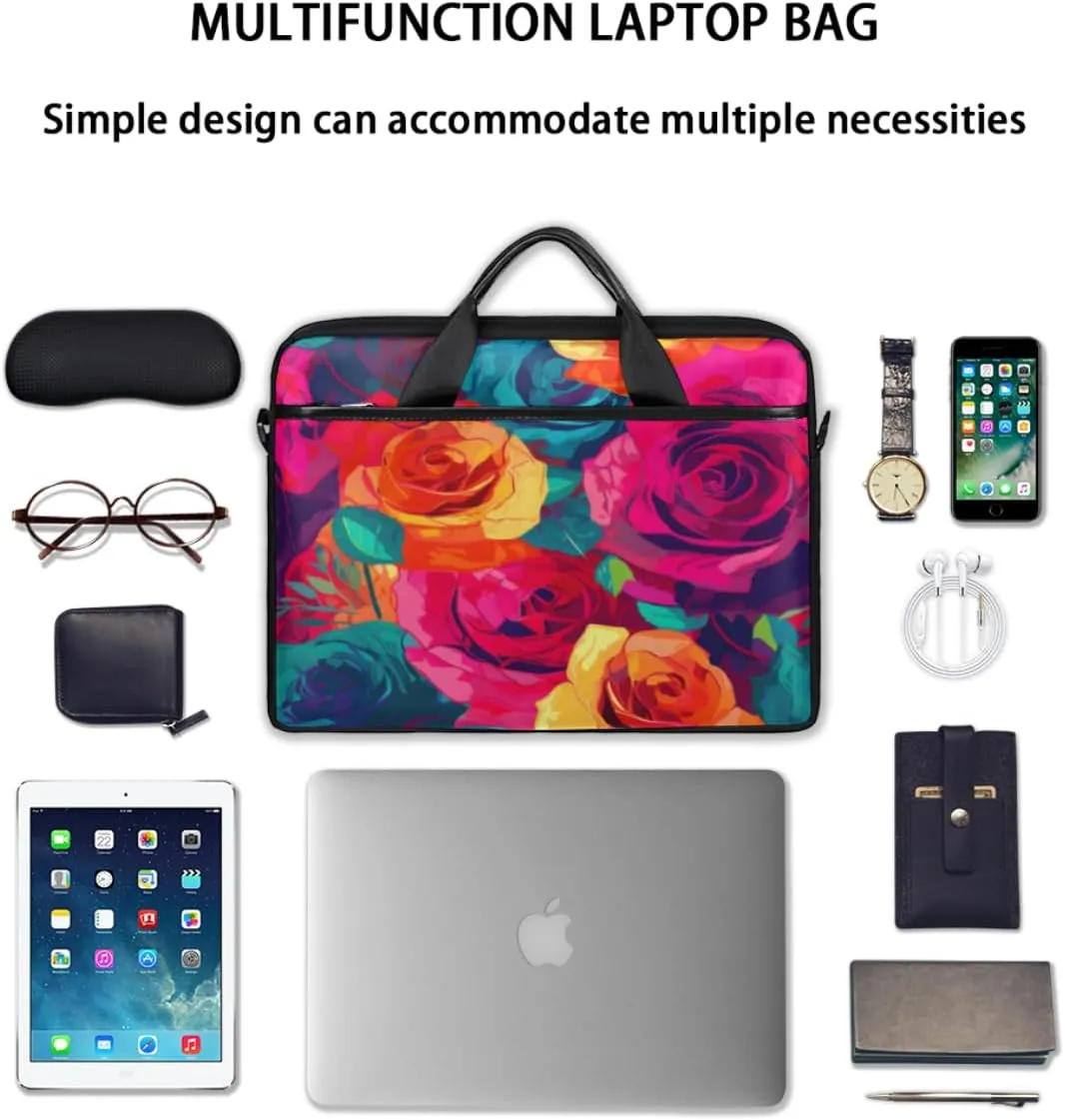 Planet Fun Pattern Laptop Shoulder Bag for Tablet Computer Notebook Sleeve Messenger Carrying Case Briefcase Tote