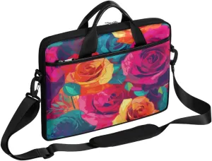 Planet Fun Pattern Laptop Shoulder Bag for Tablet Computer Notebook Sleeve Messenger Carrying Case Briefcase Tote