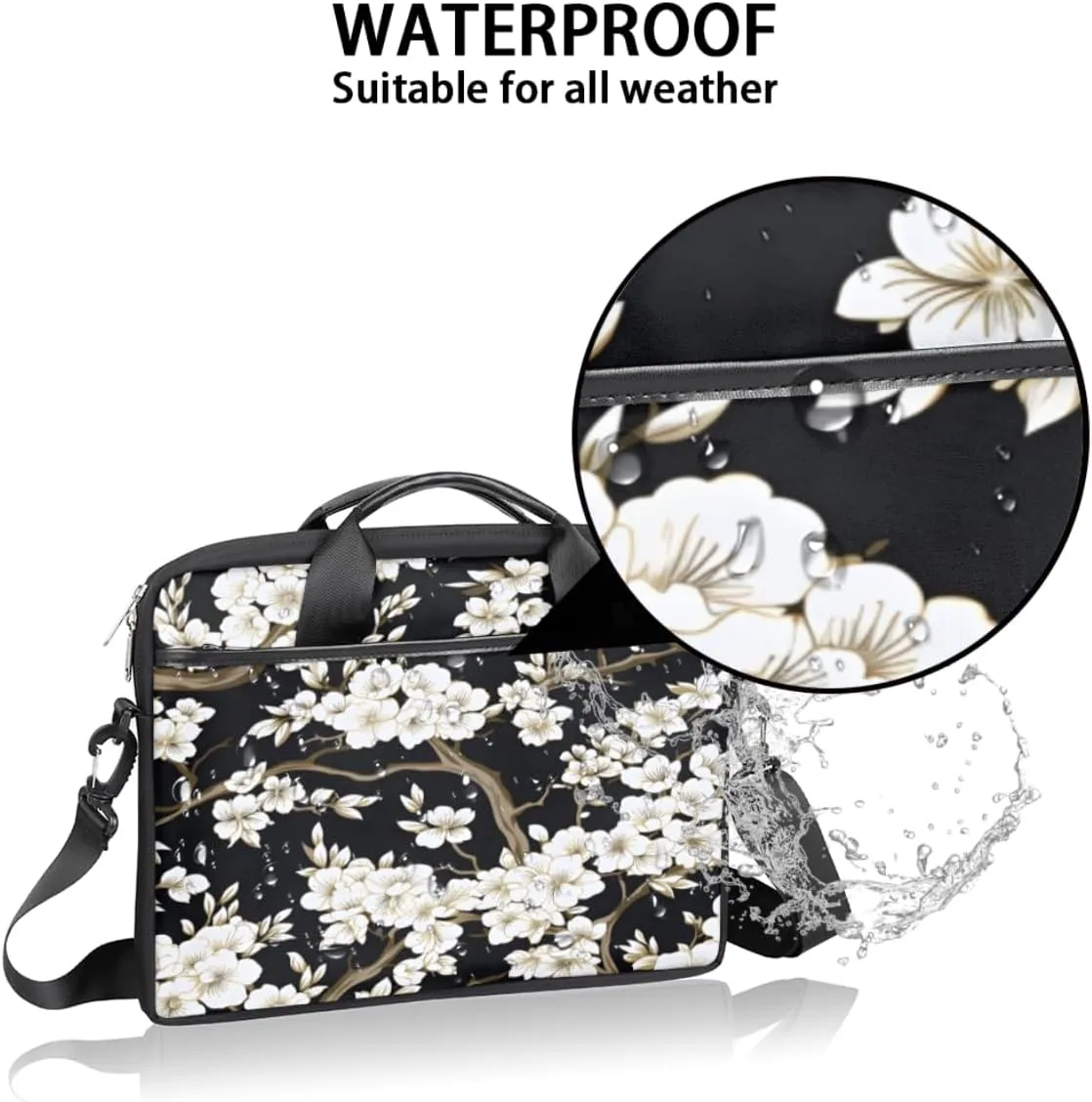 Planet Fun Pattern Laptop Shoulder Bag for Tablet Computer Notebook Sleeve Messenger Carrying Case Briefcase Tote