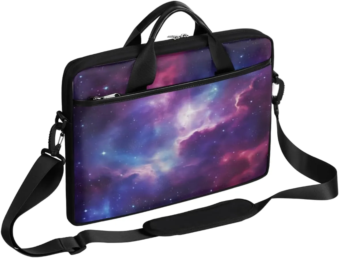 Planet Fun Pattern Laptop Shoulder Bag for Tablet Computer Notebook Sleeve Messenger Carrying Case Briefcase Tote