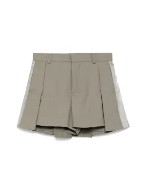 Pleated Suiting Shorts