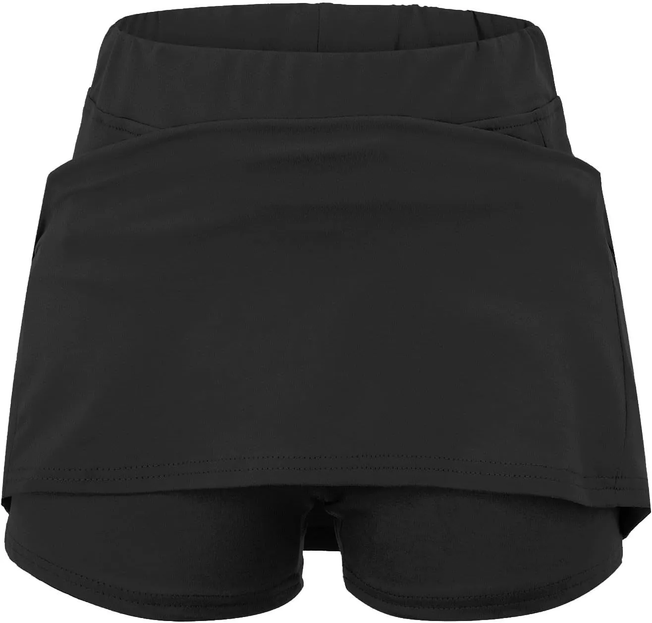 Plus Size Skorts for Women Tummy Control High Waisted Athletic Tennis Golf Skirt with Shorts Pockets Lightweight Biker Shorts