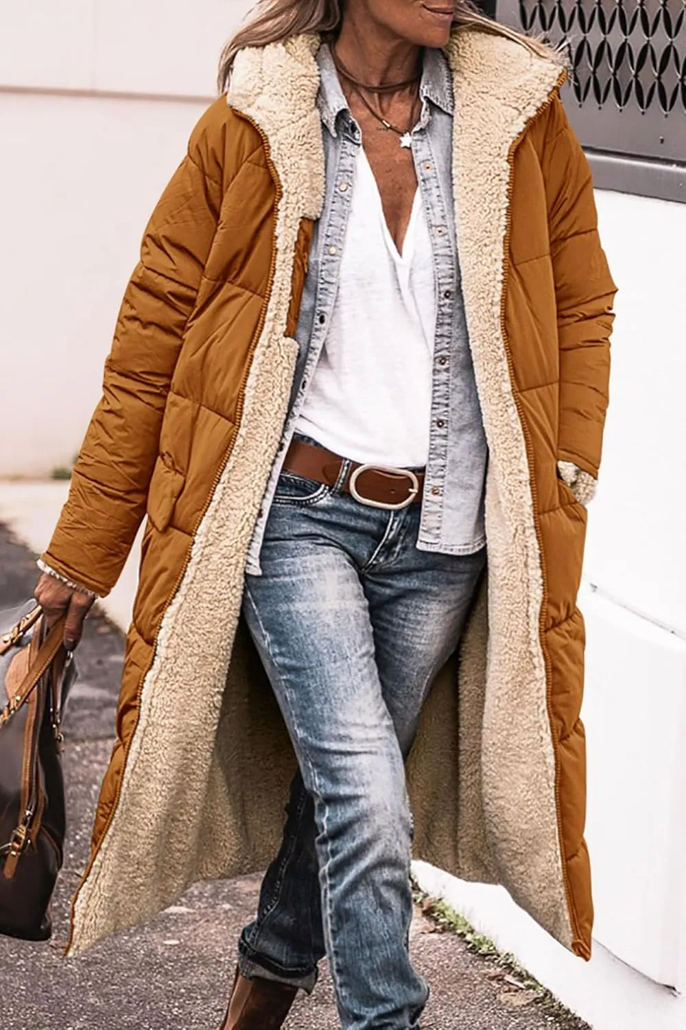 PRETTYGARDEN Women's 2025 Winter Fashion Clothes Oversized Shearling Fleece Long Coats Jackets