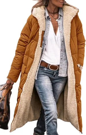 PRETTYGARDEN Women's 2025 Winter Fashion Clothes Oversized Shearling Fleece Long Coats Jackets