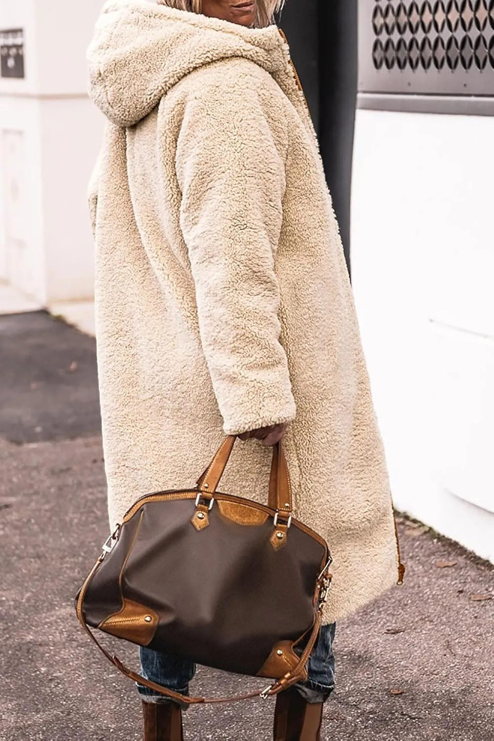 PRETTYGARDEN Women's 2025 Winter Fashion Clothes Oversized Shearling Fleece Long Coats Jackets
