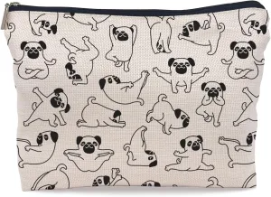Pug Mom Gifts: Fun Pug Cosmetic Bag for Women