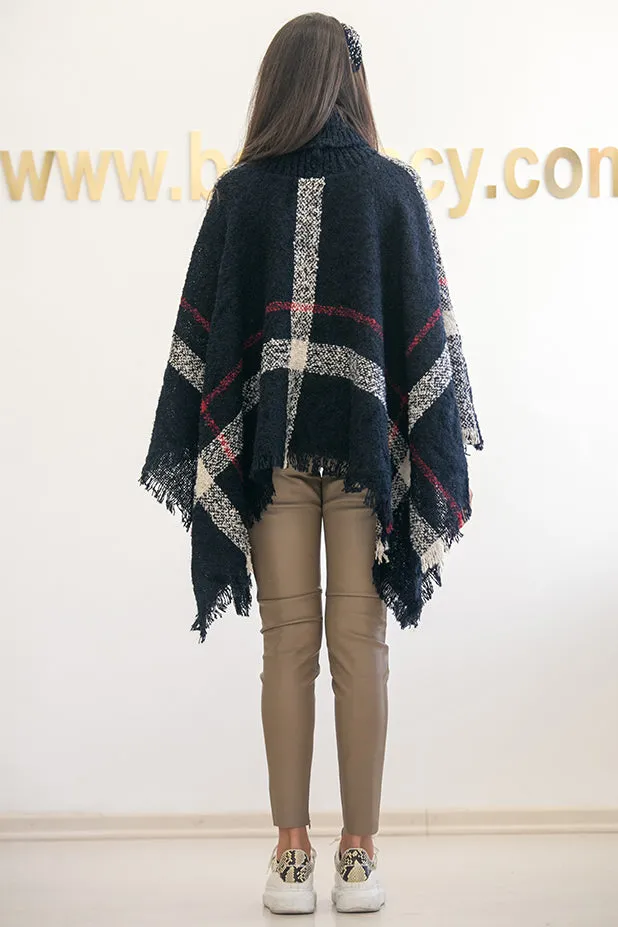 Queencii  Elta Cape Dark Blue
